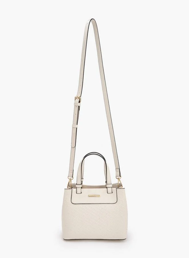 سيليست Monogram Embossed Tote Bag With Double Handle Ramadan Collections